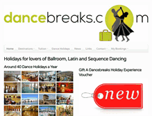Tablet Screenshot of dancebreaks.com